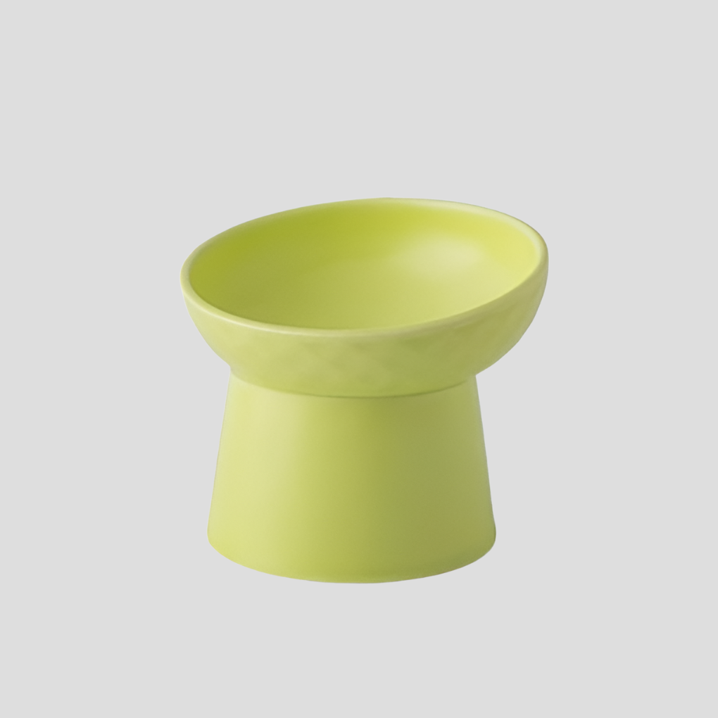 Nordic Style Tilted Ceramic Cat Bowl