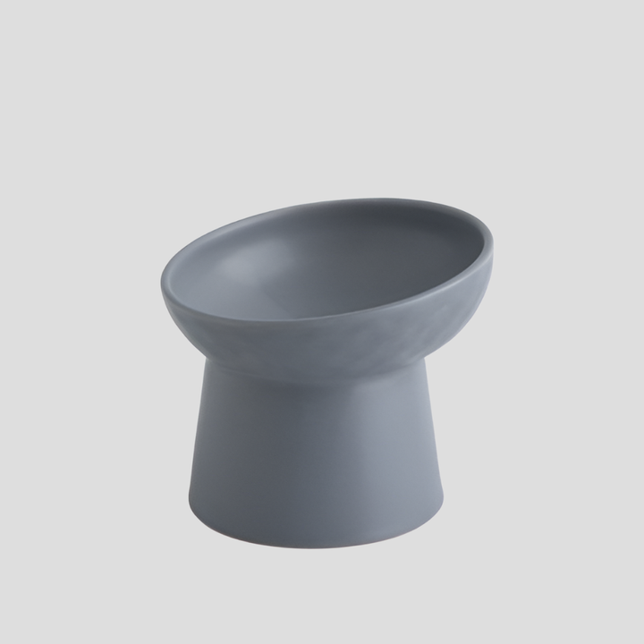 Nordic Style Tilted Ceramic Cat Bowl