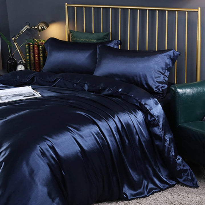 Luxurious Cooling GDouble-Sided Satin Bed Sheet Set