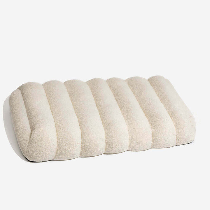 Large Washable Creamy Cosy Flat Dog Beds