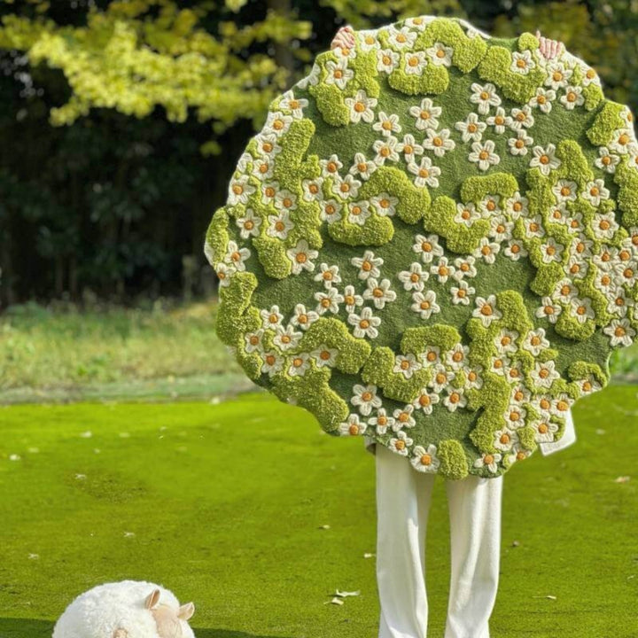 Wonderland Daisy Carpet  Nature-Inspired Pet Rug & Decorative Mat