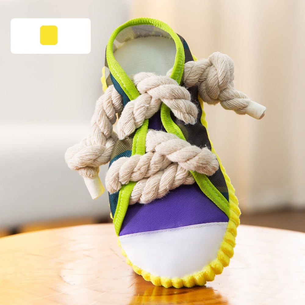 Cotton Rope Slipper Toy – Durable Dog Chew & Teething Toy