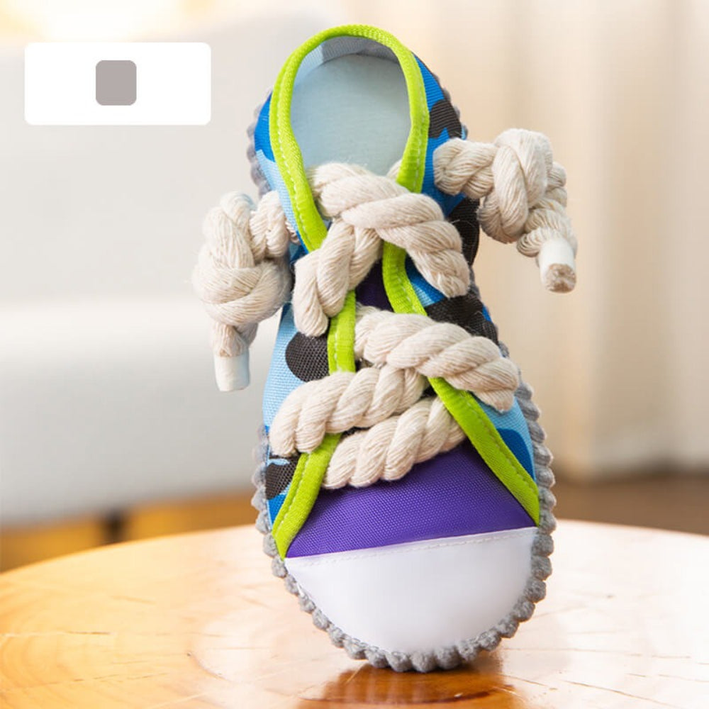 Cotton Rope Slipper Toy – Durable Dog Chew & Teething Toy