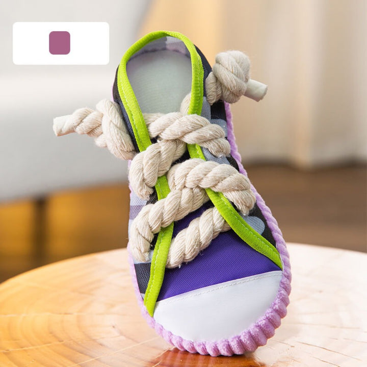 Cotton Rope Slipper Toy – Durable Dog Chew & Teething Toy