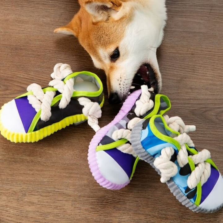 Cotton Rope Slipper Toy – Durable Dog Chew & Teething Toy