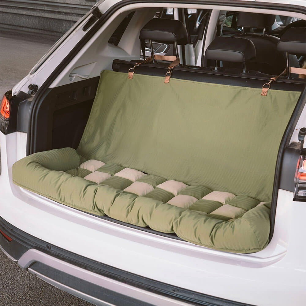 Chessboard Lounge Travel Bolster Safety Back Seat Large Dog Car Seat Bed