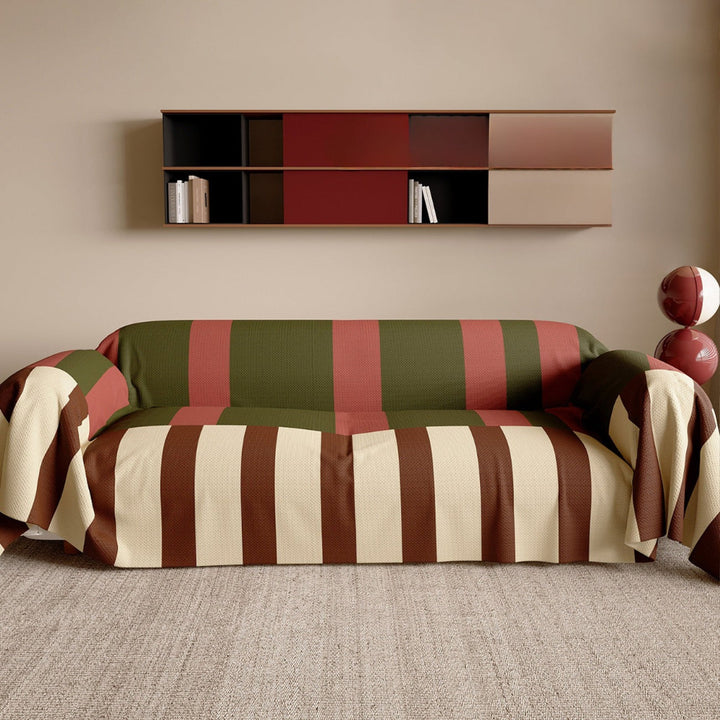 Modern Striped Sofa Couch Cover