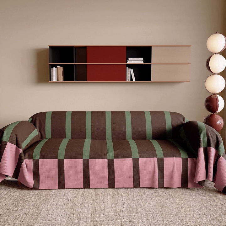 Modern Striped Sofa Couch Cover