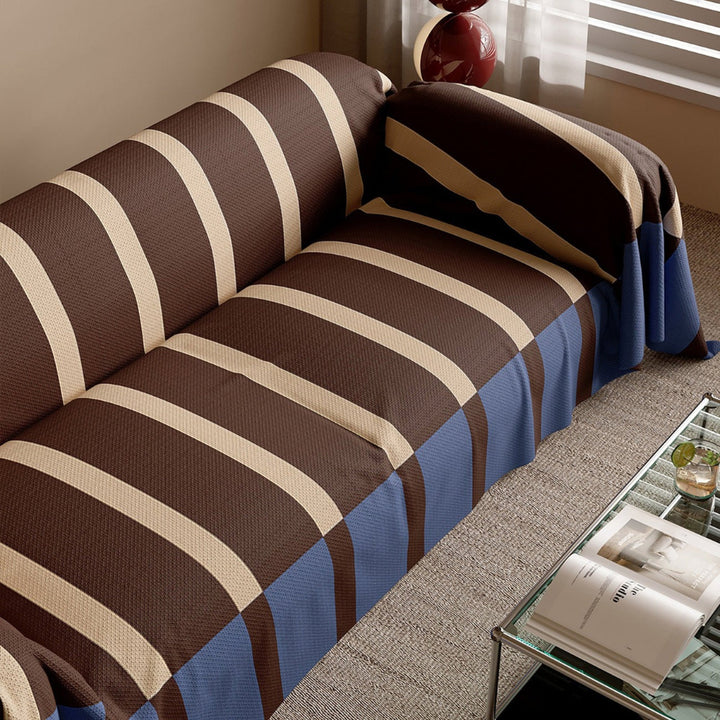 Modern Striped Sofa Couch Cover