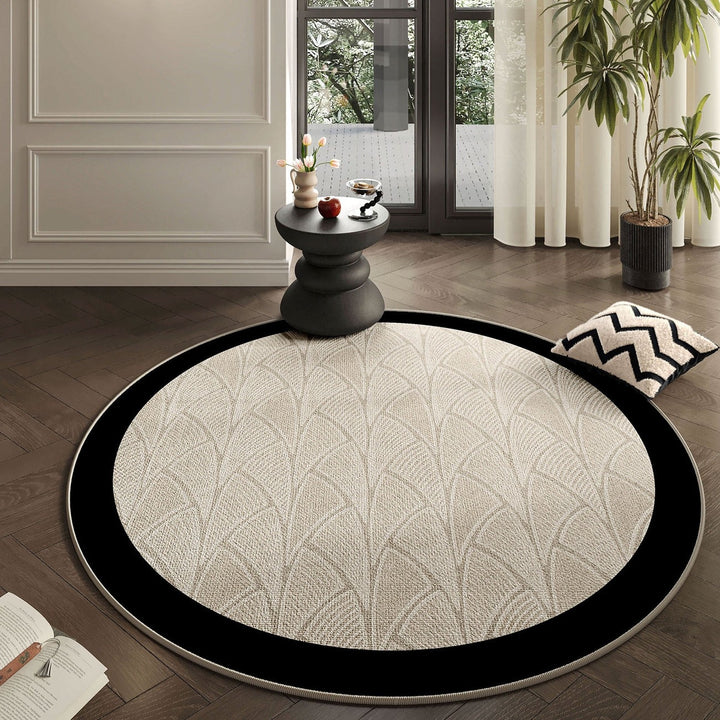 Easy Clean Artisan Blossom Round Rug