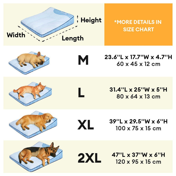 XL Cooling Orthopedic Dog Bed – Washable & Supportive