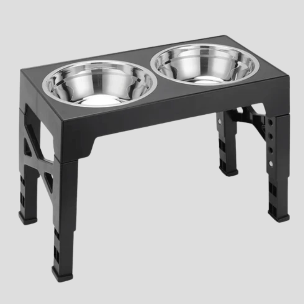 Adjustable Tilt & Stainless Steel & Slow-Feeding Bowls