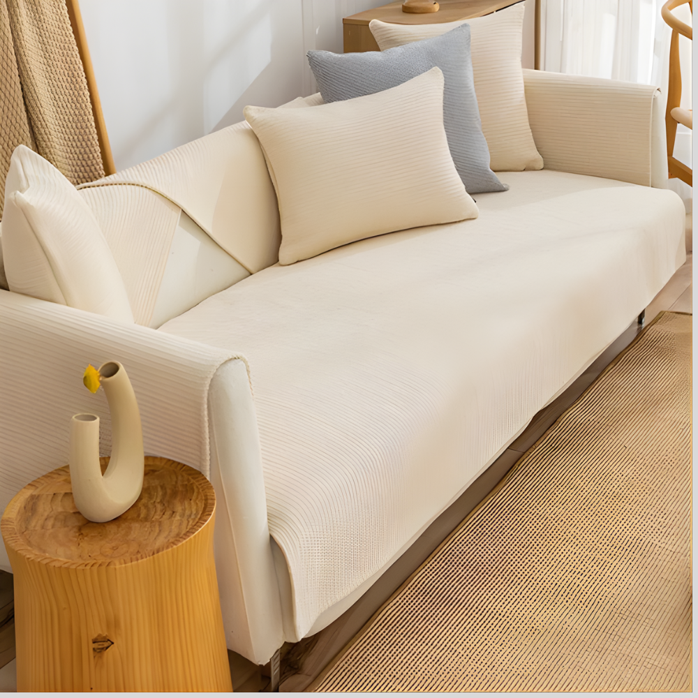 Linen Sofa Cover Set