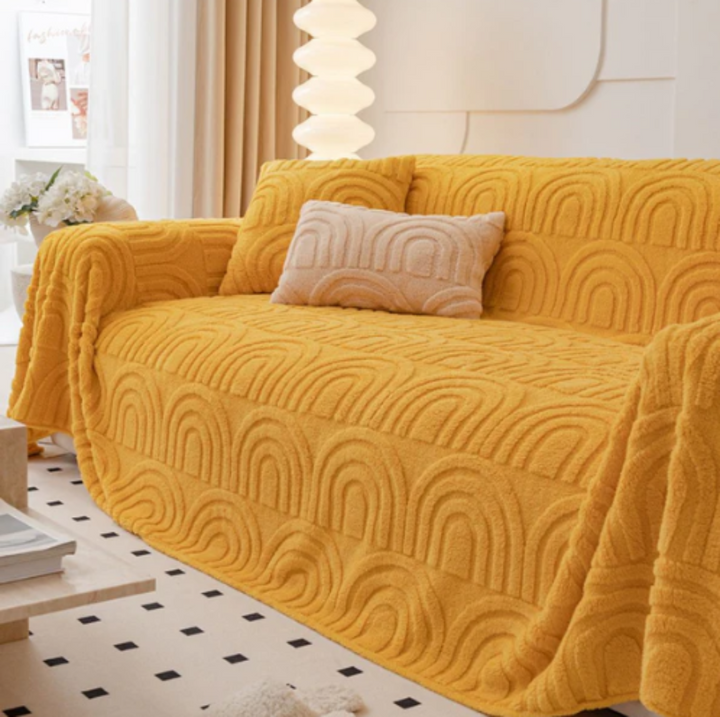 Celestial Curves Plush Couch Cover