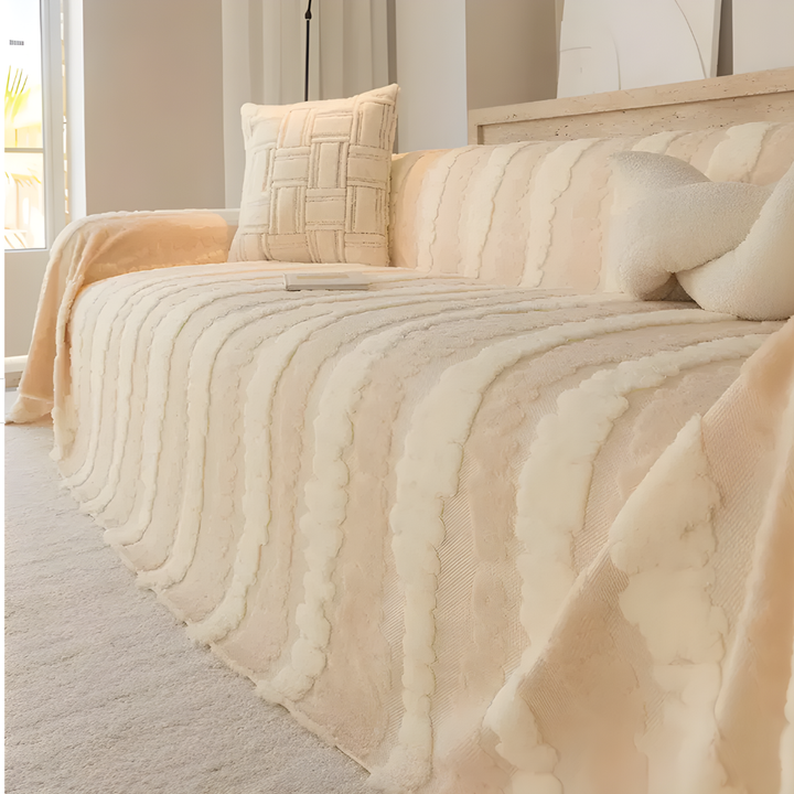 Plush Multifunctional Sofa Blanket Cover