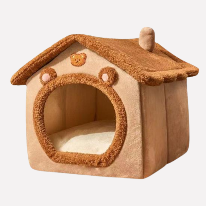 Cartoon Bear Pet Cave Bed