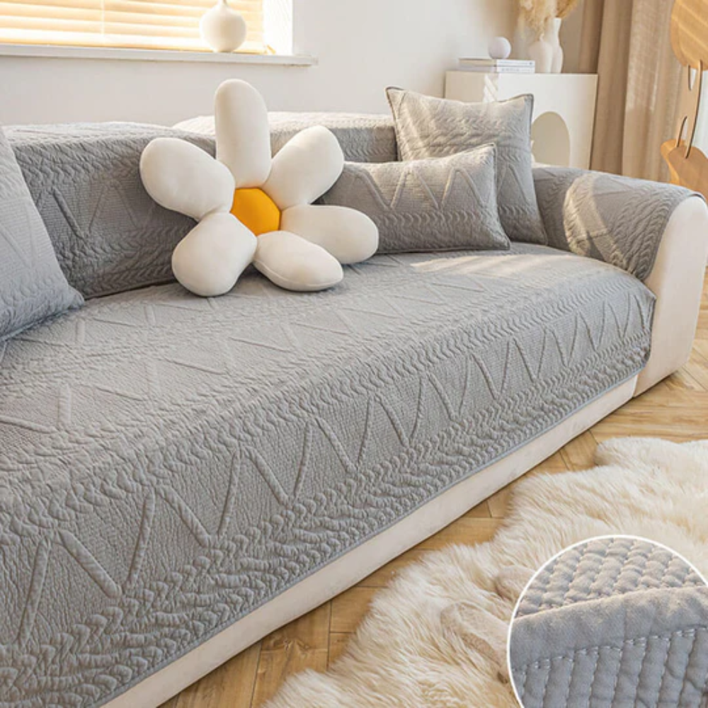Quilted Sectional Couch Cover