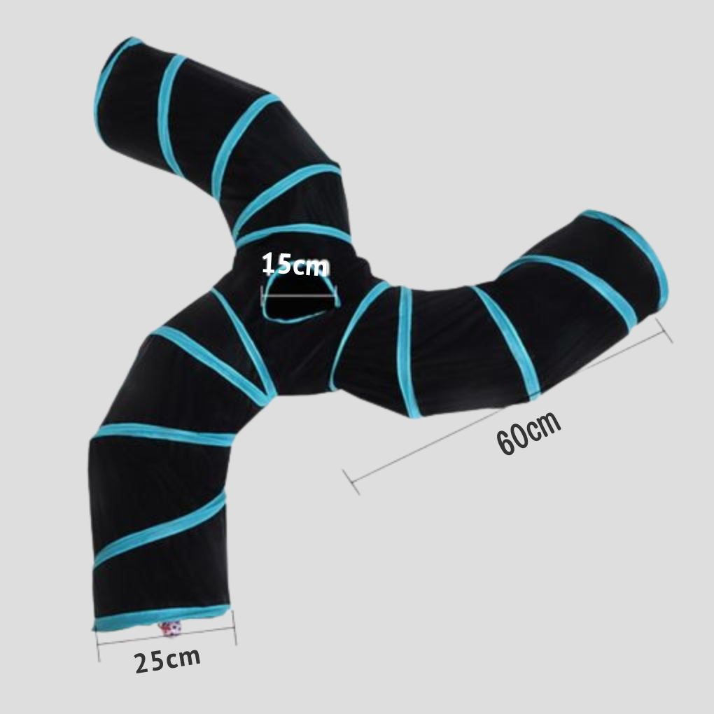 Interactive Cat Tunnel Play Space for Cats