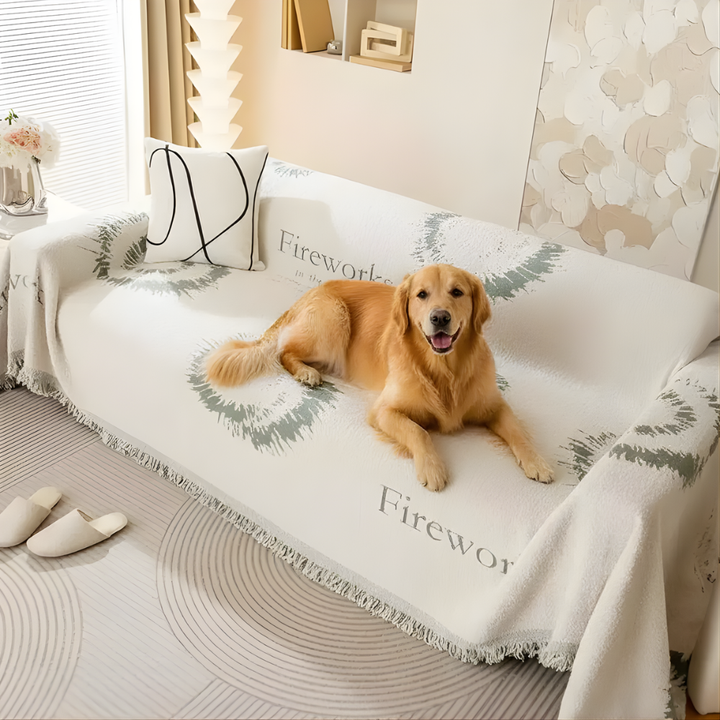 Double‑Sided Plush Yarn Sofa Cover