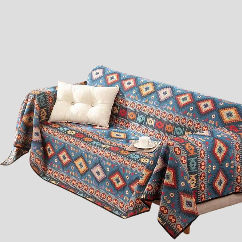 Moroccan Jacquard Throw Blanket Sofa and Bed Cover