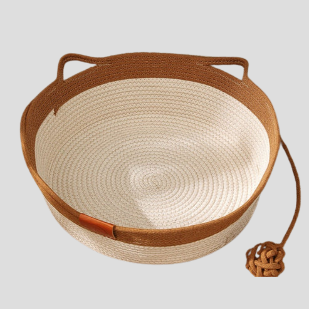 Woven Cotton Rope Cat Bed