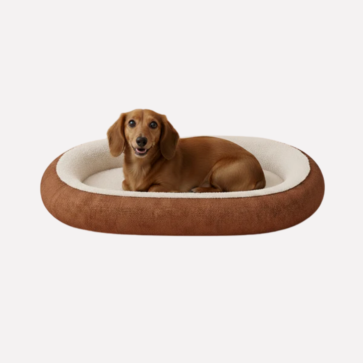 Soft Oval Dog Bed – Cozy Comfortable Pet Bed for Dogs
