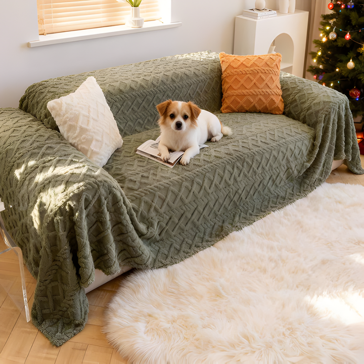 Soft Shaggy Sofa Cover