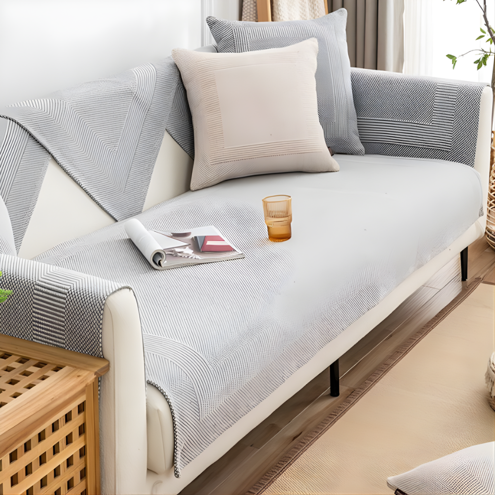 Linen Sofa Cover Set