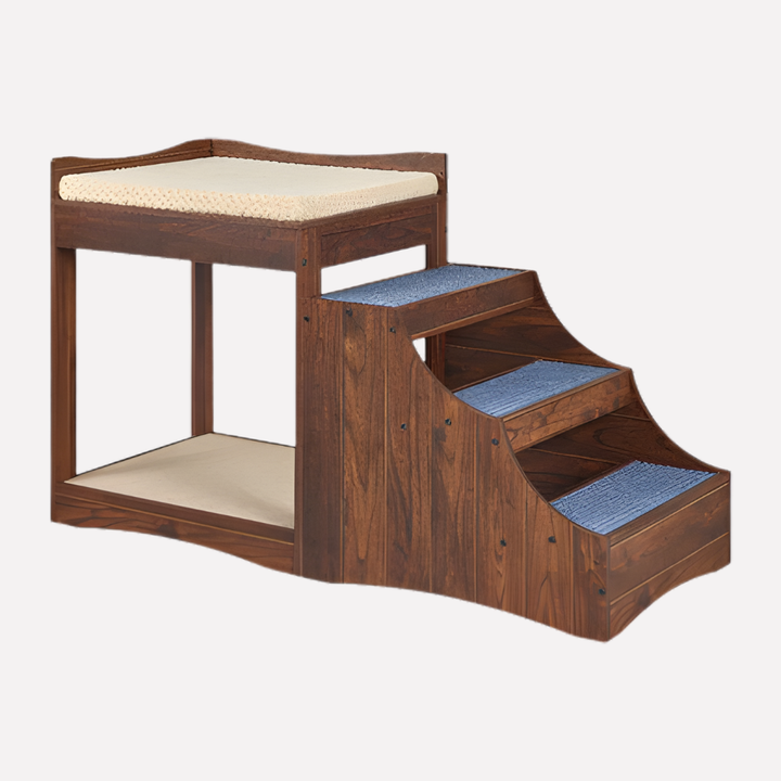 Pet Bunk Bed with Removable Step