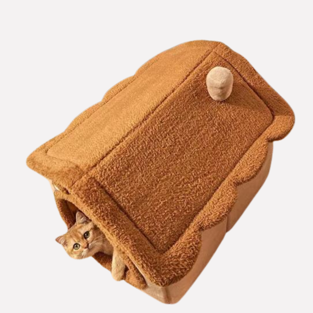 Cartoon Bear Pet Cave Bed