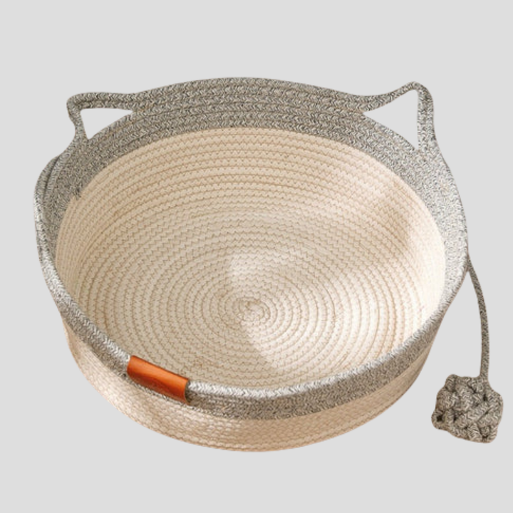 Woven Cotton Rope Cat Bed