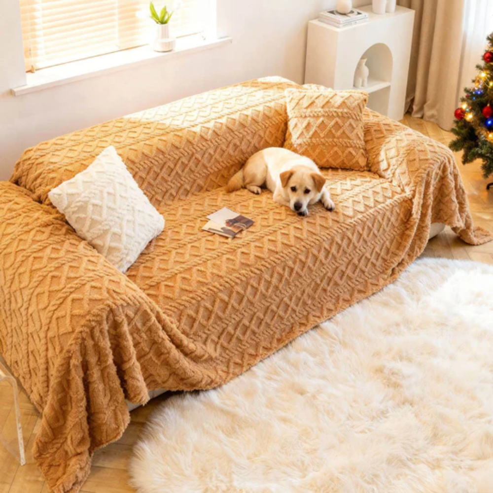 Soft Shaggy Sofa Cover