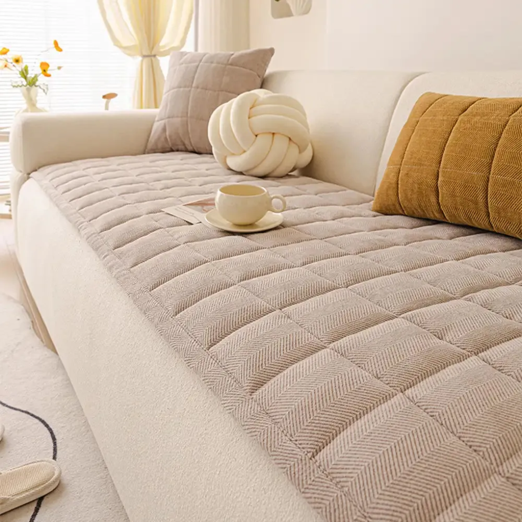 Herringbone Chenille Sofa Cover