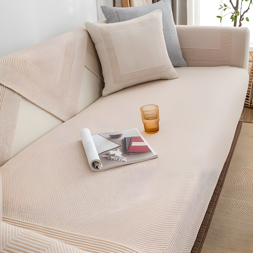 Linen Sofa Cover Set