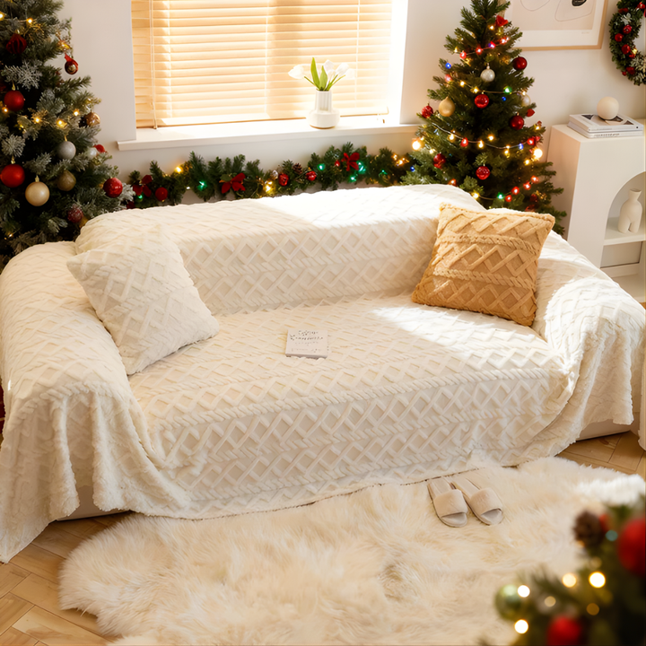 Soft Shaggy Sofa Cover