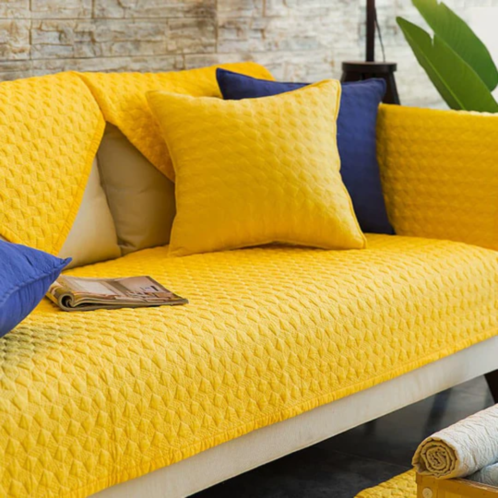Quilted Sectional Couch Cover