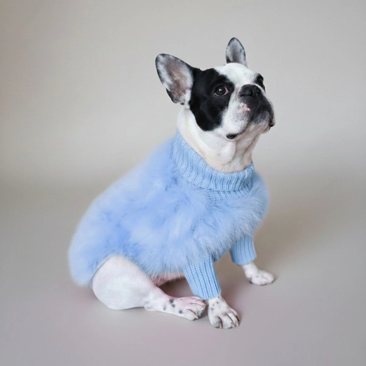 Soft Fluffy Turtleneck Knit Dog Jumper