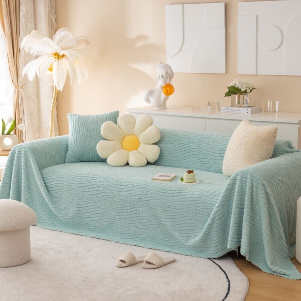 Soft Warm Faux Fur Sofa Cover