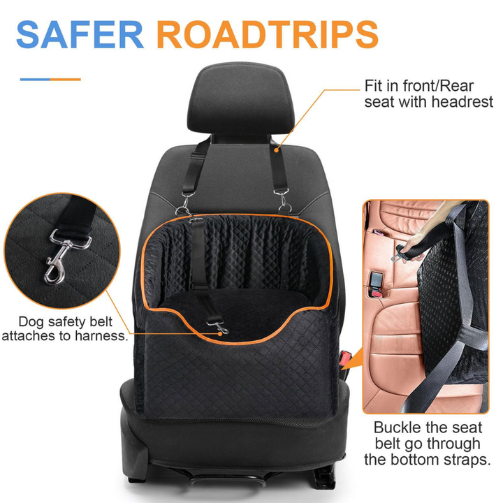 Elevated Dog Car Booster Seat