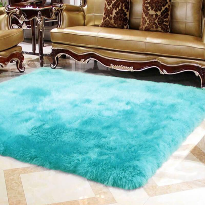 Fluffy Faux Fur Sheepskin Area Rug