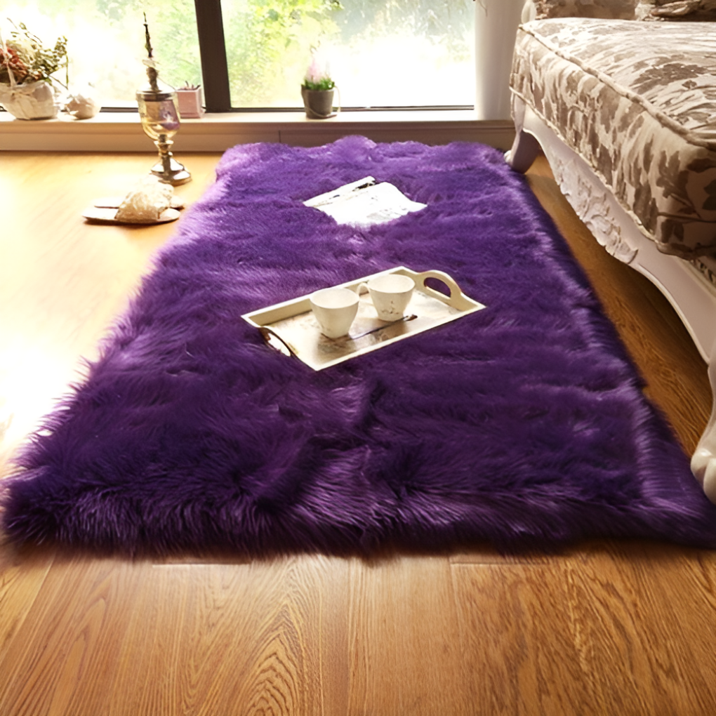 Faux Wool Plush Rug