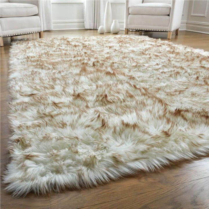 Fluffy Faux Fur Sheepskin Area Rug