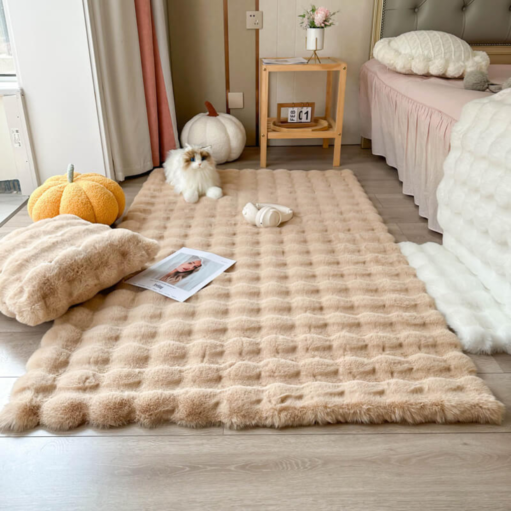 Large Area Rug Faux Sheepskin Fur Rug