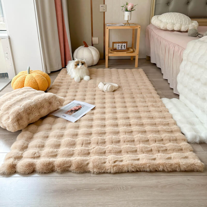 Large Area Rug Faux Sheepskin Fur Rug