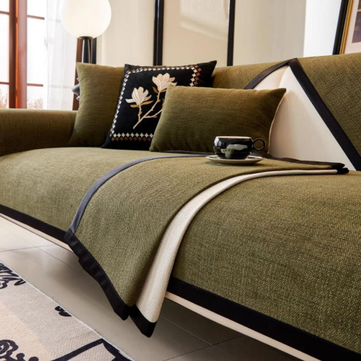 Tassels Couch Cover – Anti‑Slip Sectional Sofa