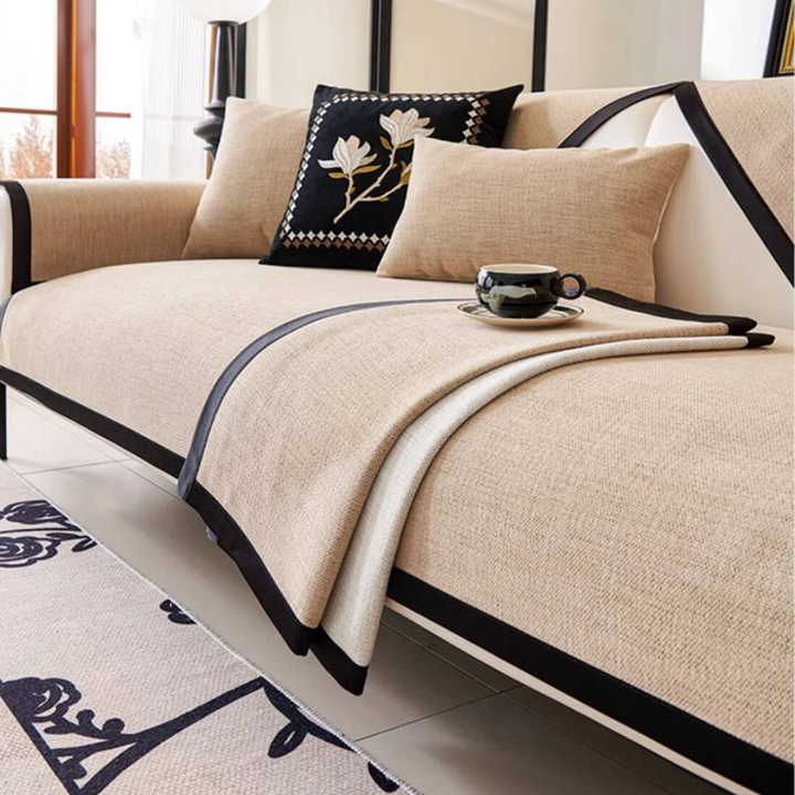 Tassels Couch Cover – Anti‑Slip Sectional Sofa