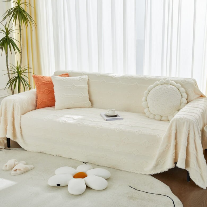 Soft Warm Faux Fur Sofa Cover