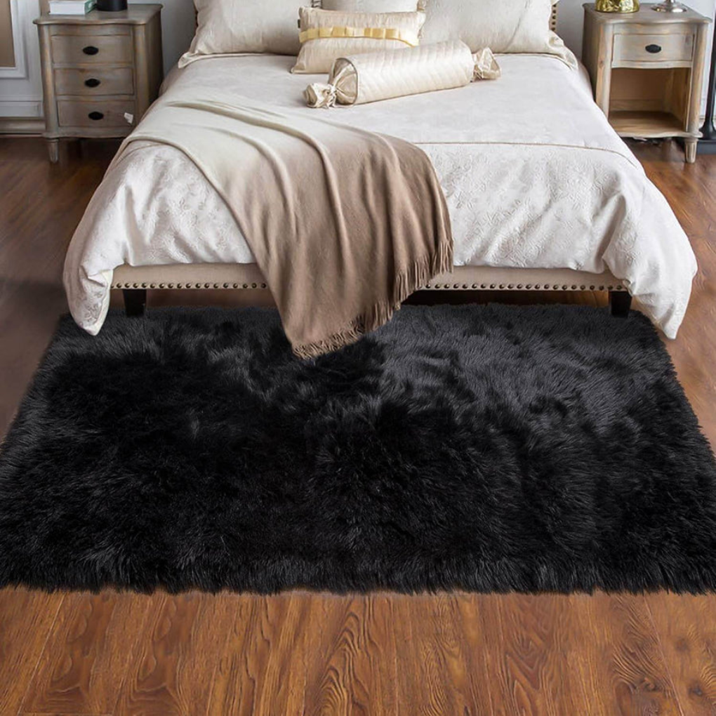 Faux Wool Plush Rug