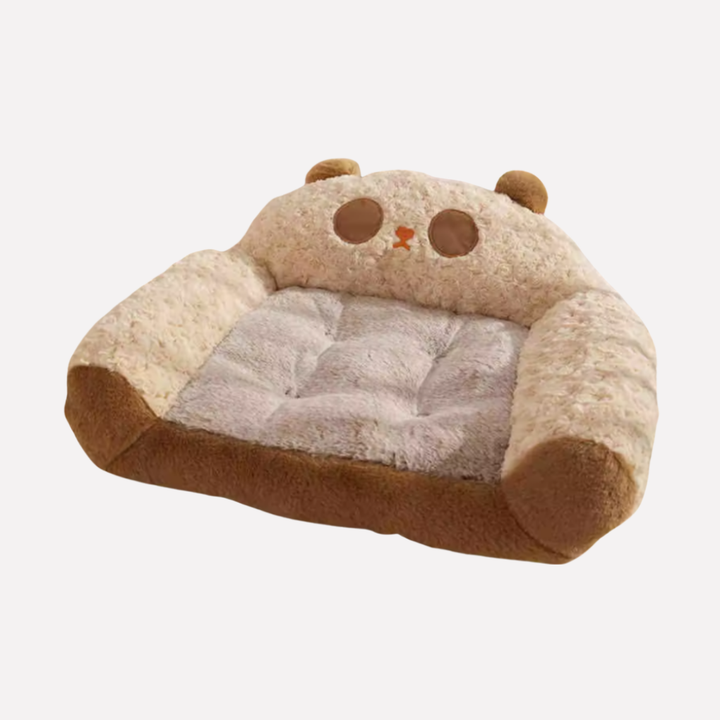 Plush Curled Nest Dog Bed