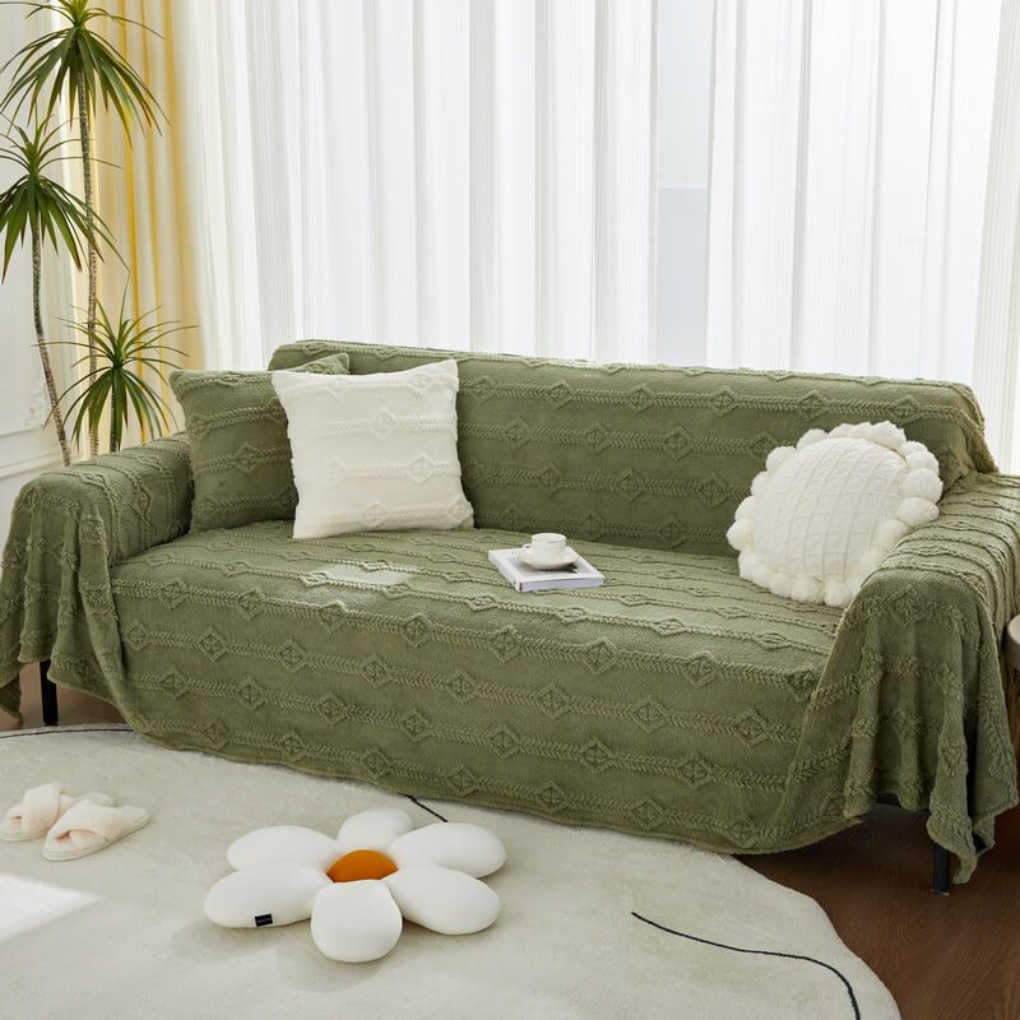 Soft Warm Faux Fur Sofa Cover